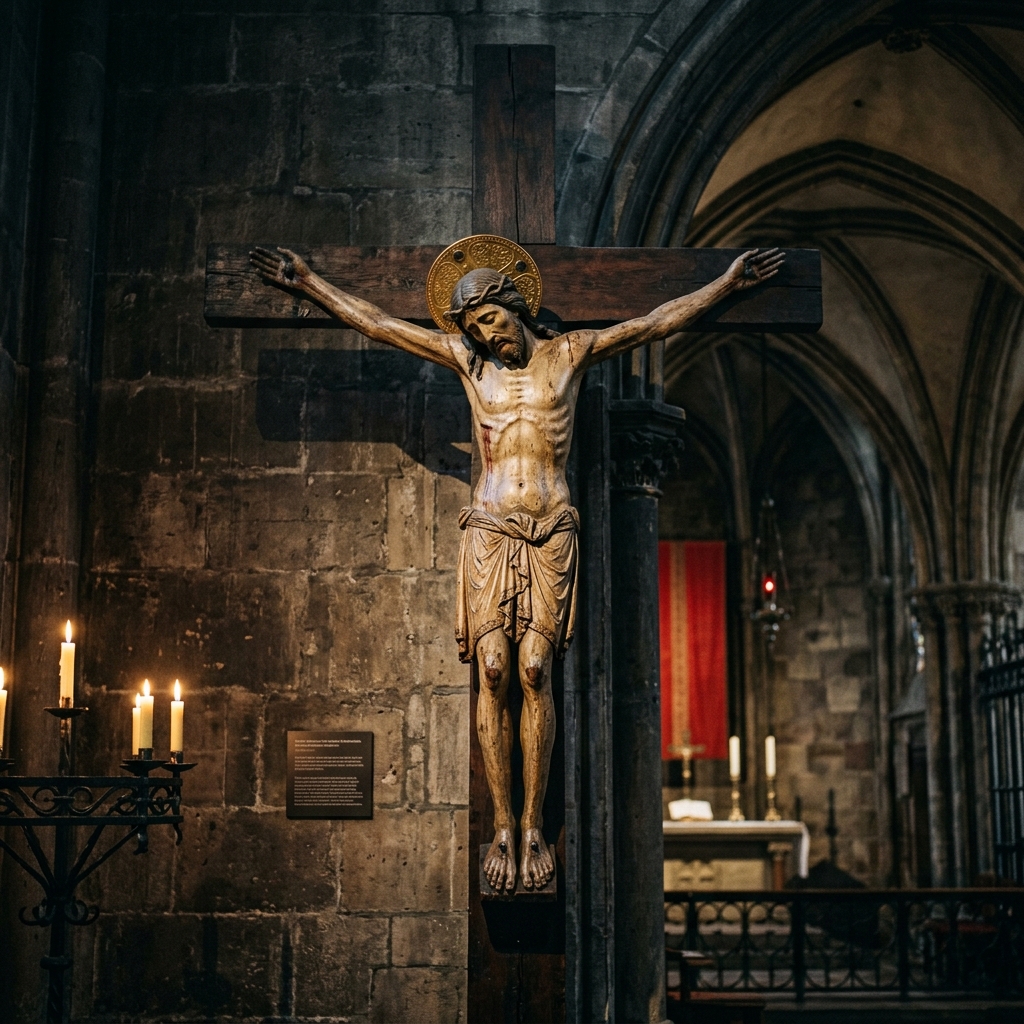 Gero Crucifix detail inside Cologne Cathedral
