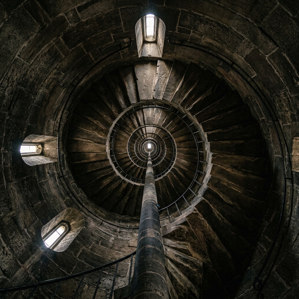 Cologne Cathedral tower stairs inside